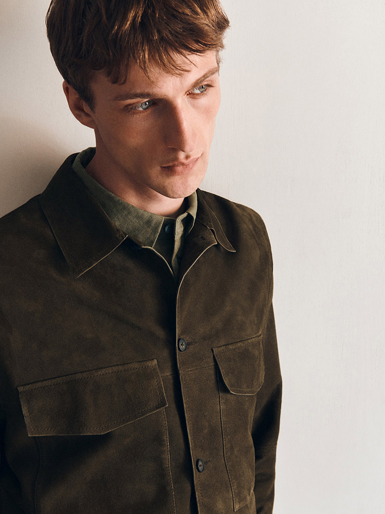 カーブヘム リネンシャツ